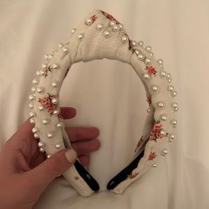 Lele Sadoughi x LoveShackFancy Floral Pearl Headband